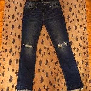 Miss Me jeans size 29waist inseam27 ankle straight, fits more like skinny jeans